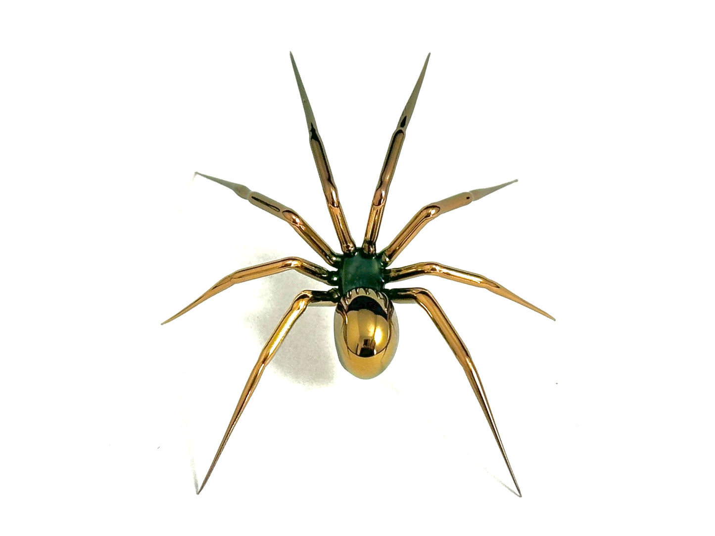 Golden Spider - Glass Figurine Sculpture