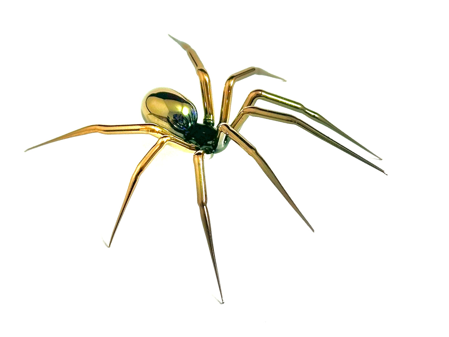 Golden Spider - Glass Figurine Sculpture