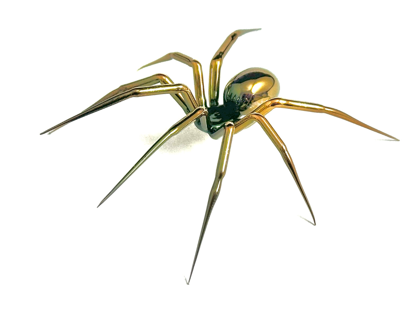 Golden Spider - Glass Figurine Sculpture