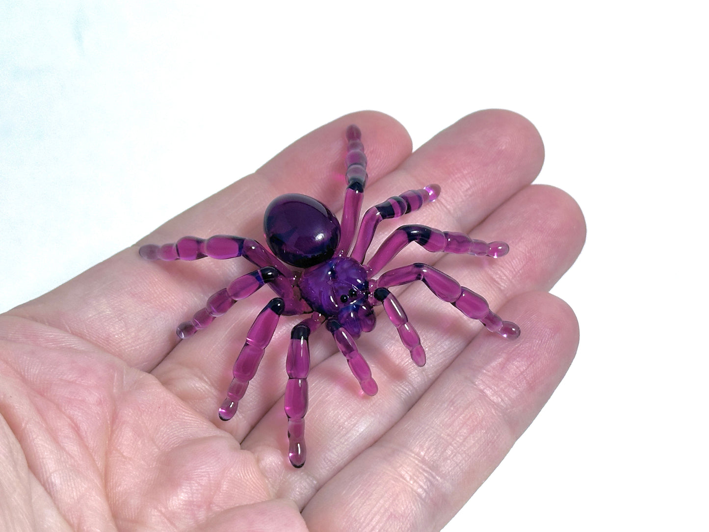 Purple Tarantula (Avicularia purpurea) - Glass Figurine Sculpture