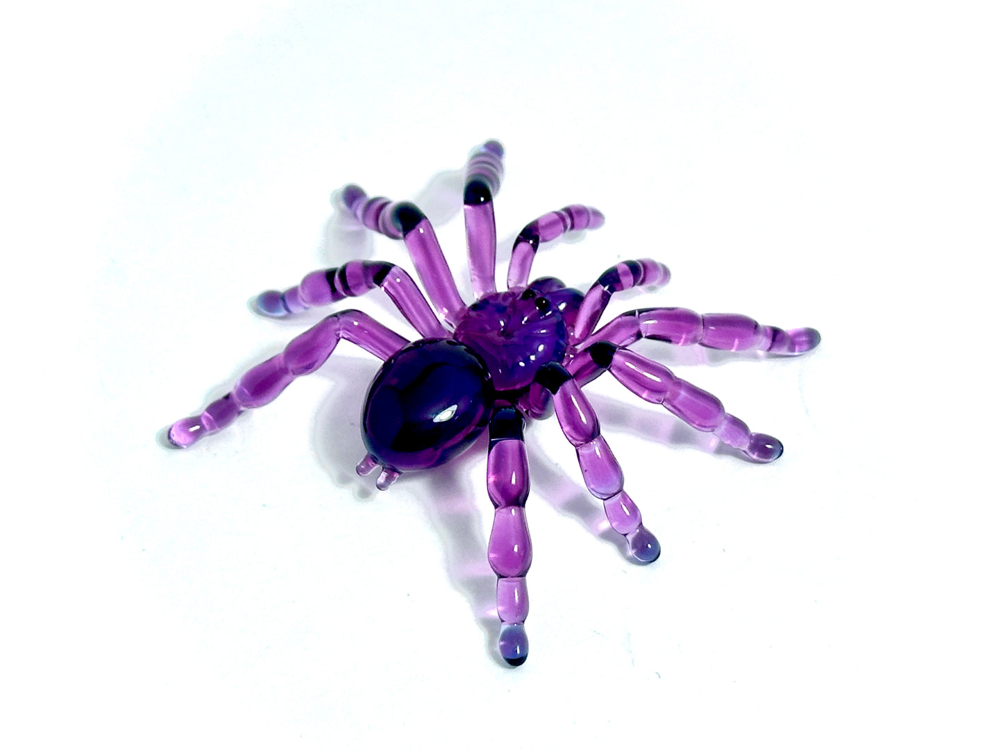 Purple Tarantula (Avicularia purpurea) - Glass Figurine Sculpture