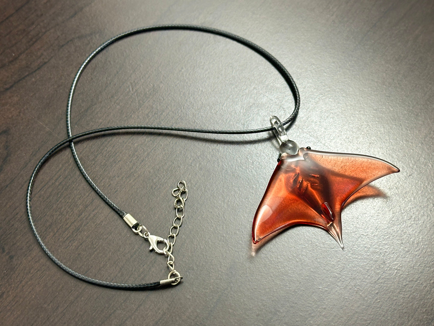 Manta Ray Glass Pendant