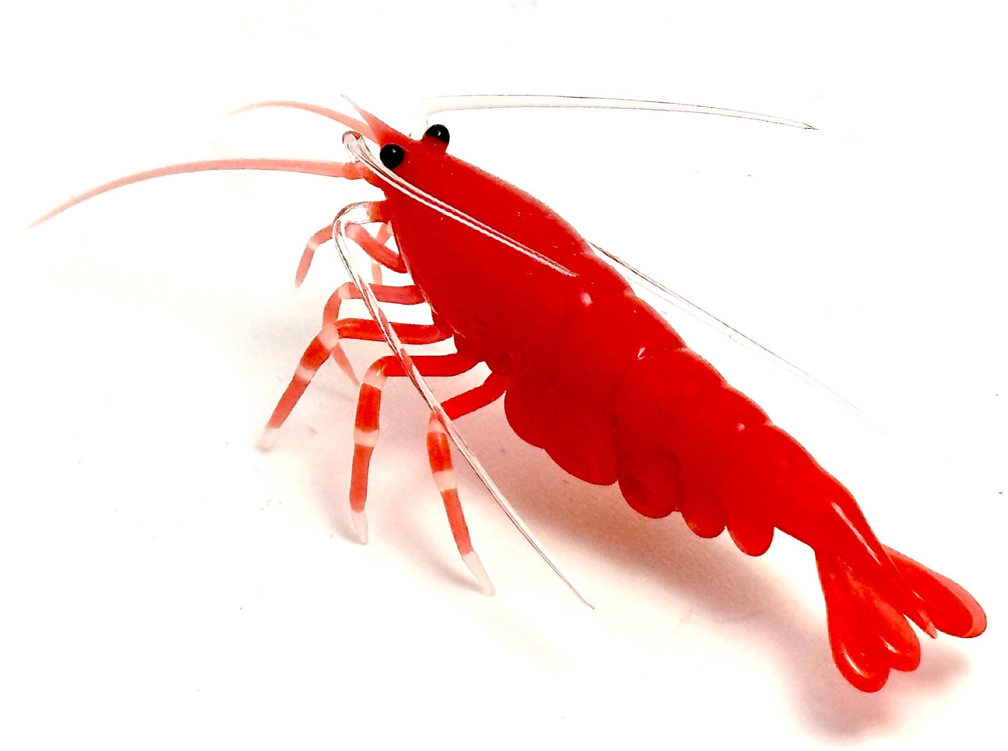 Red Cherry Shrimp with Eggs - Glass Figurine Sculpture