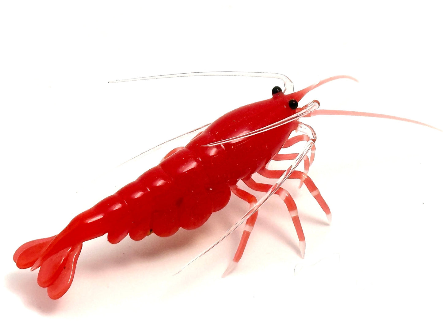 Red Cherry Shrimp with Eggs - Glass Figurine Sculpture