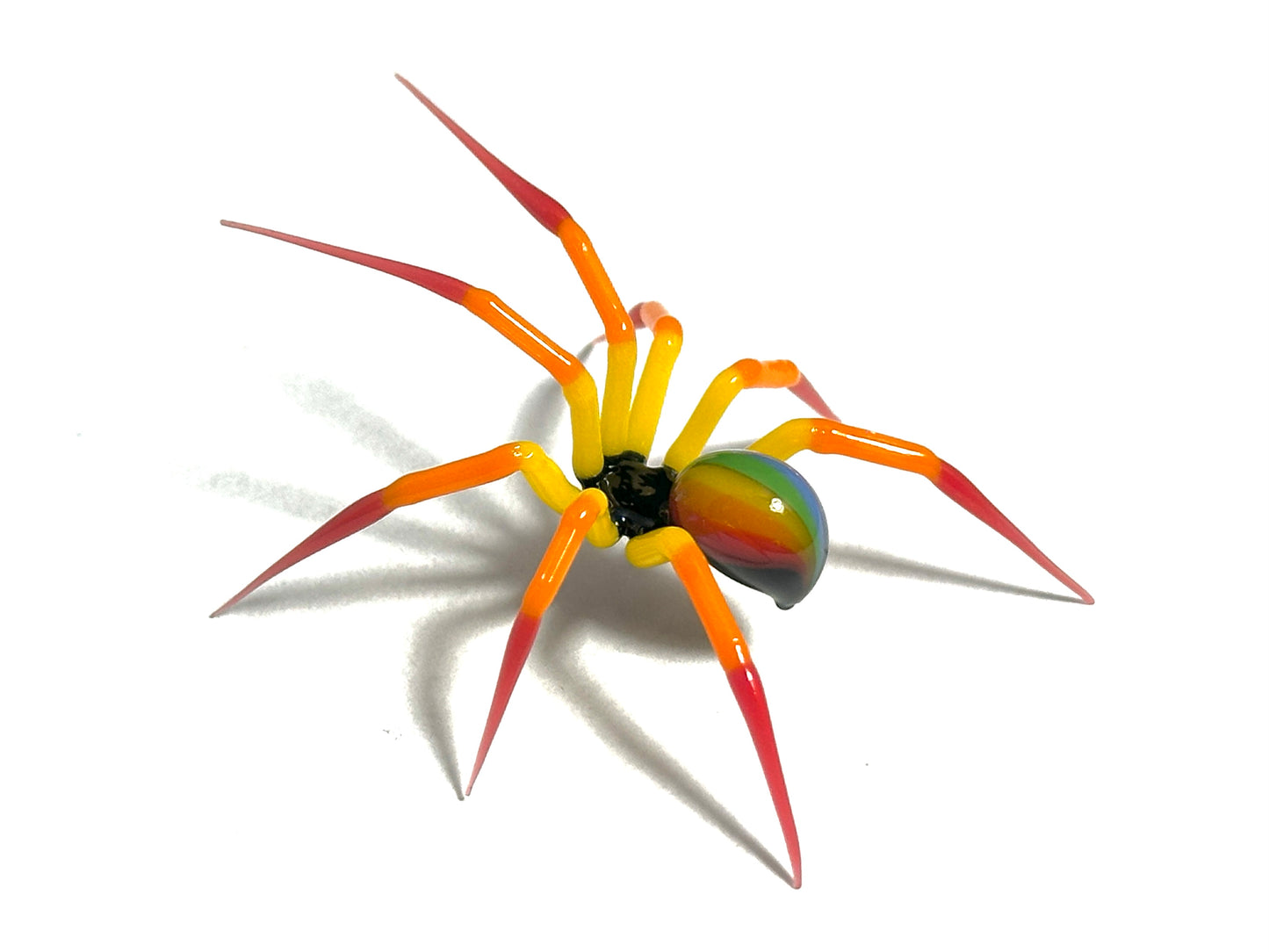 Fire Rainbow Spider 🕷️ - Glass Figurine Sculpture