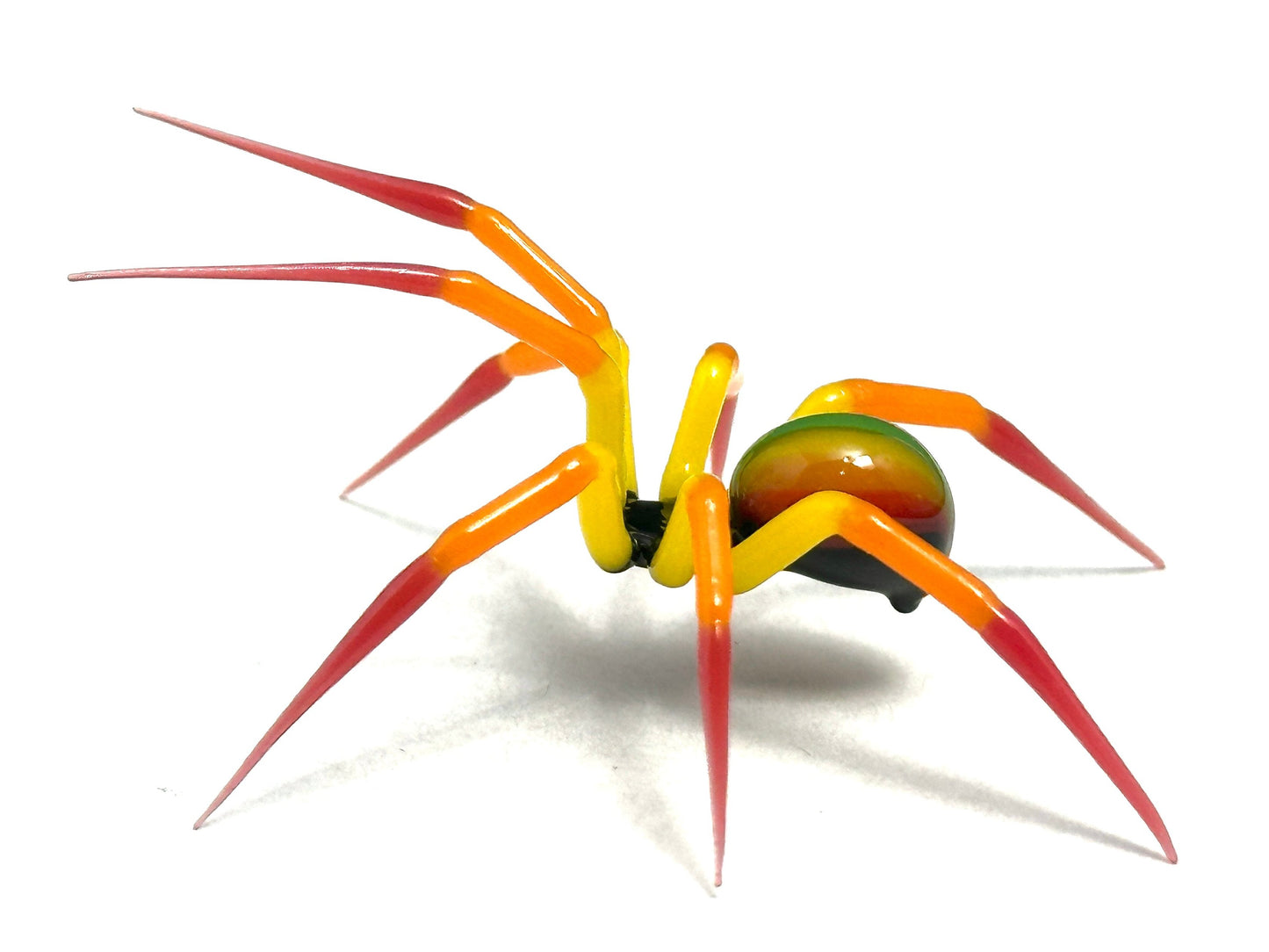 Fire Rainbow Spider 🕷️ - Glass Figurine Sculpture