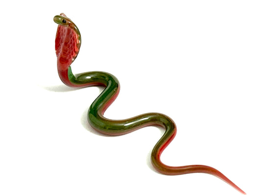 Madagascar Cobra Snake - Glass Figurine Sculpture