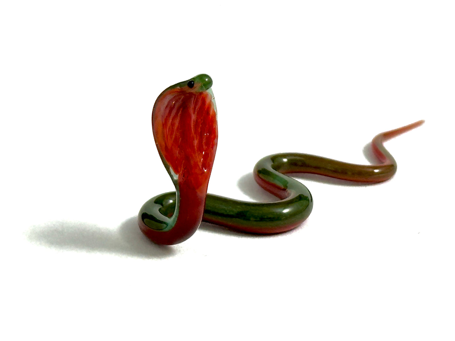 Madagascar Cobra Snake - Glass Figurine Sculpture