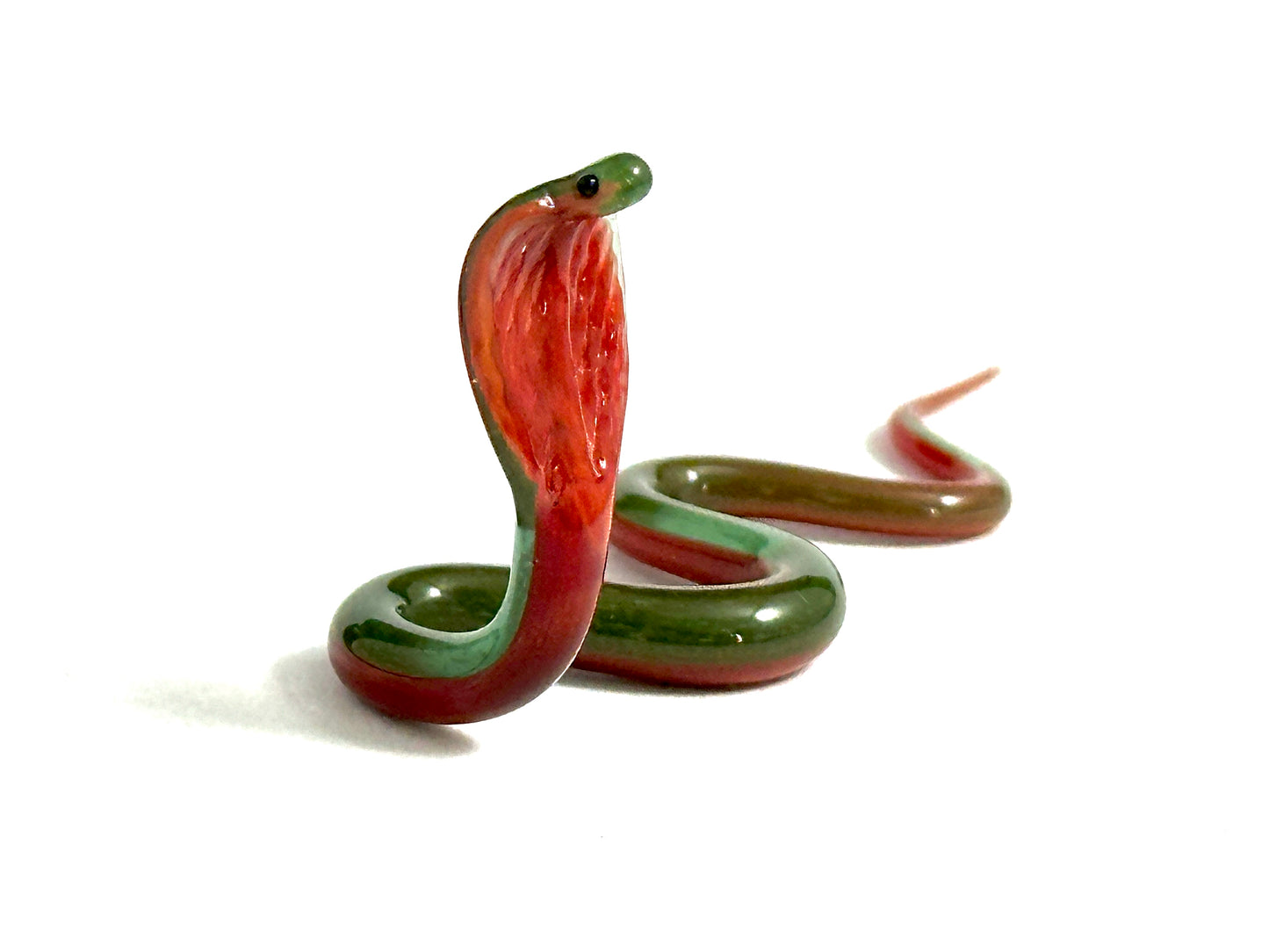 Madagascar Cobra Snake - Glass Figurine Sculpture