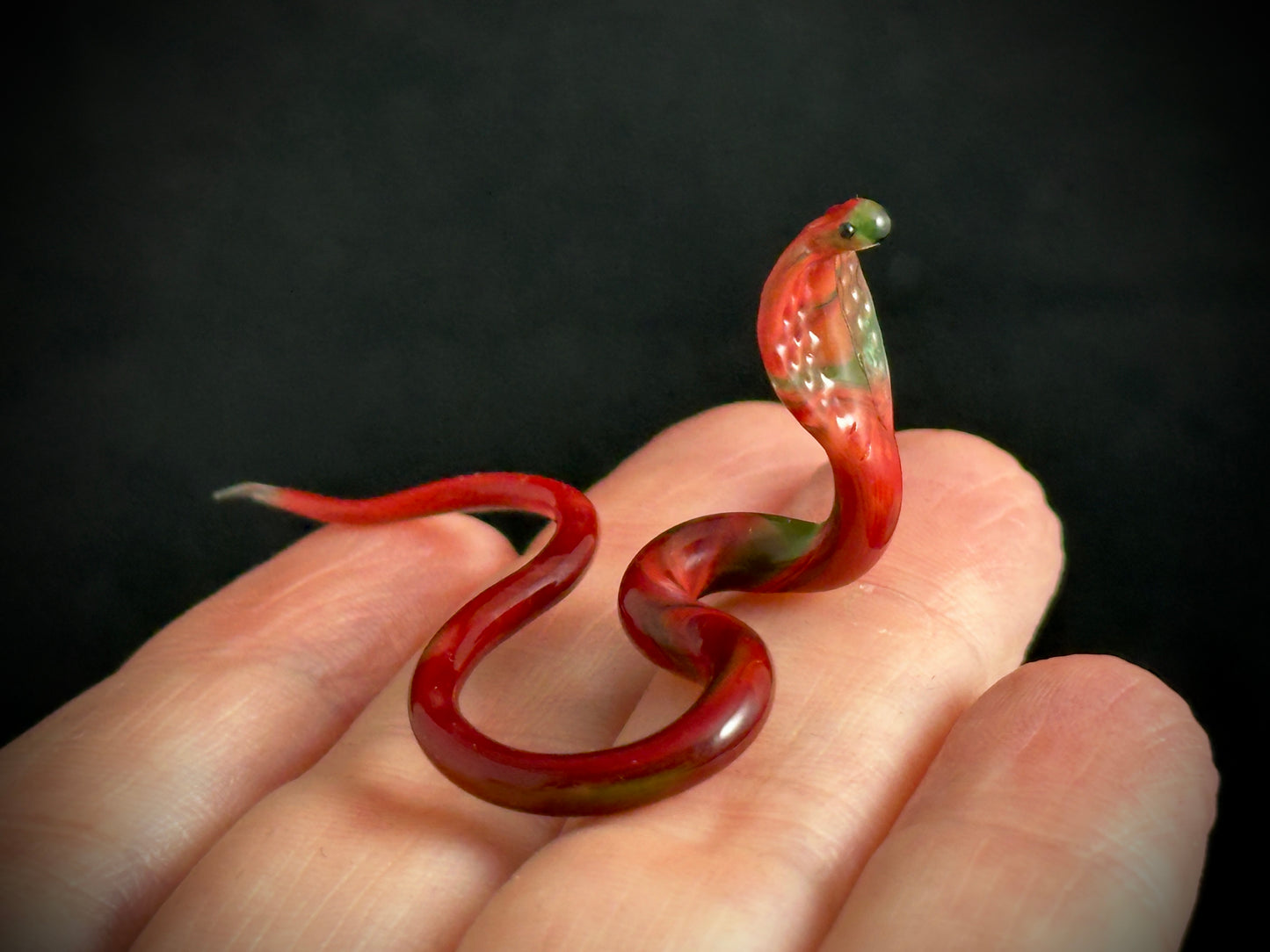 Cobra Snake - Glass Figurine Sculpture